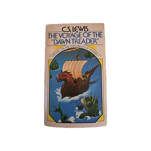 Voyage of the Dawn Treader Chronicles of Narnia 1970 Vintage C.S. Lewis Book 3 - Picture 1 of 9